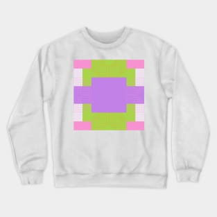 Purple & Green abstract Crewneck Sweatshirt